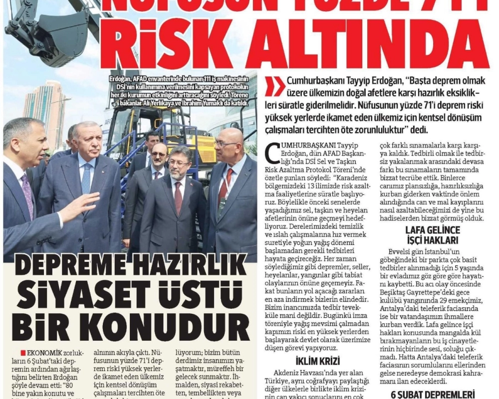 President Mr. Recep Tayyip Erdoğan Inspected MST Construction Equipment